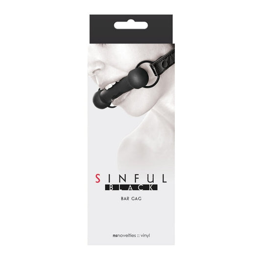 Sinful "Soft" Silicone Ball Gag -Black