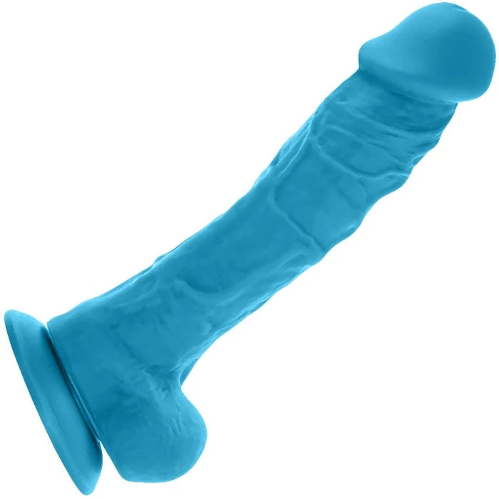 Colours 8 Inch "Dual Density" Dildo -Blue