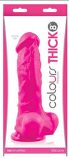 Colours Pleasures &quot;Thick&quot; 8 Inch Dildo -Pink