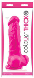 Colours Pleasures ''Thick'' 8 Inch Dildo -Pink