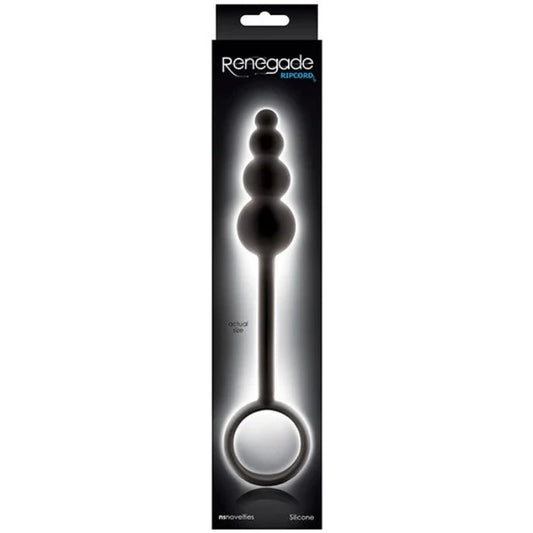 Renegade "Ripcord" Anal Plug -Black