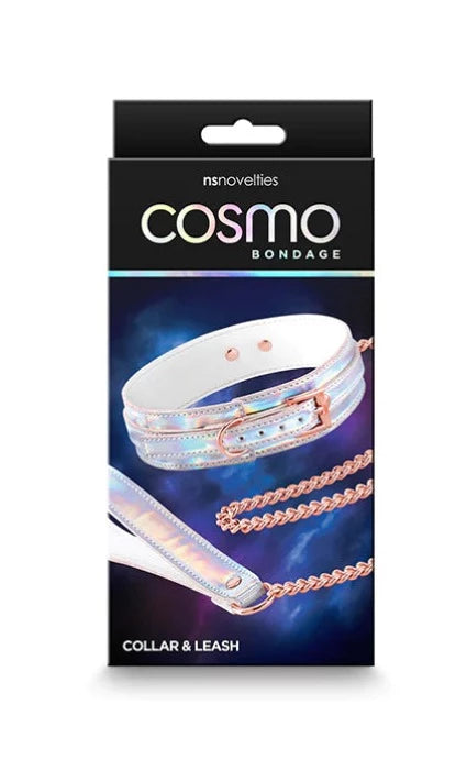 Cosmo Bondage "Collar & Leash" -Rainbow
