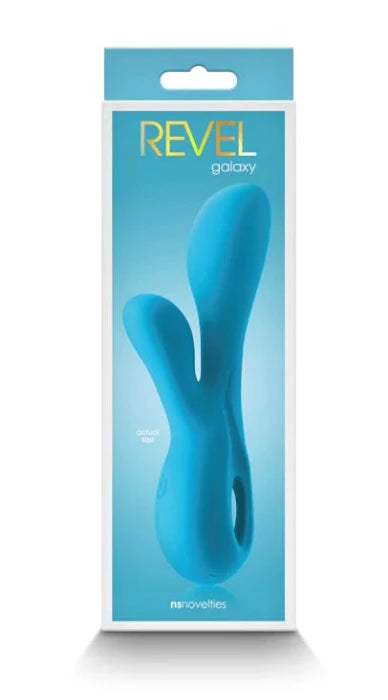 Revel "Galaxy" Rabbit Style Vibrator -Blue