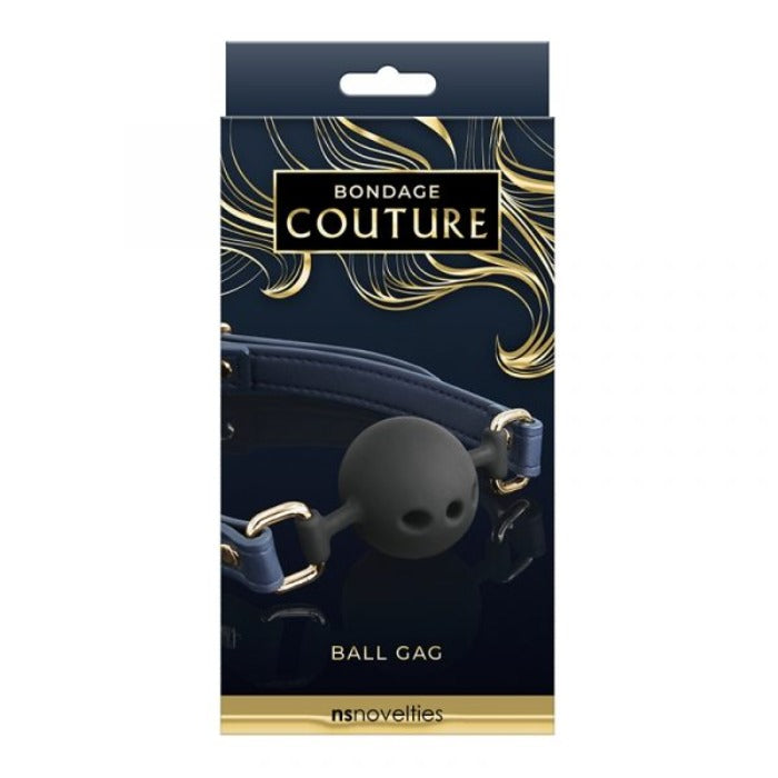 Bondage Couture Ball Gag -Blue