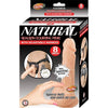 Natural Realskin 8 Inch ''Squirting'' Penis w/Adjustable Harness