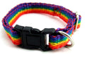 Rainbow Nylon Pet Collar