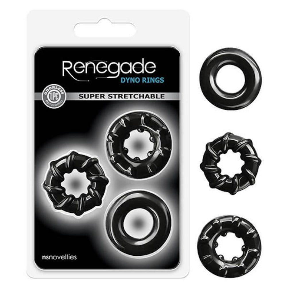 Renegade "Dyno" Cock Rings -Blk