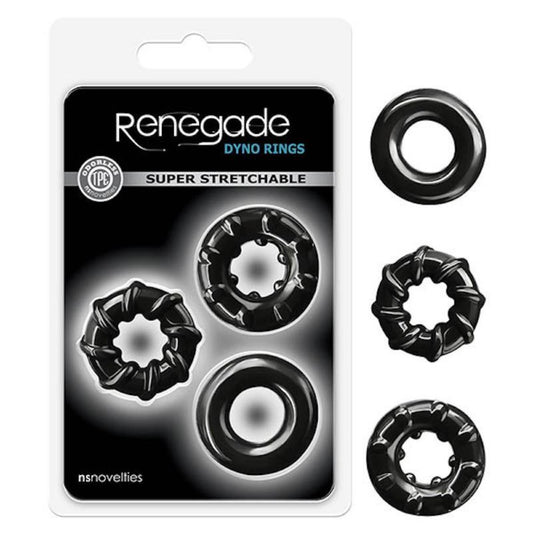 Renegade "Dyno" Cock Rings -Blk