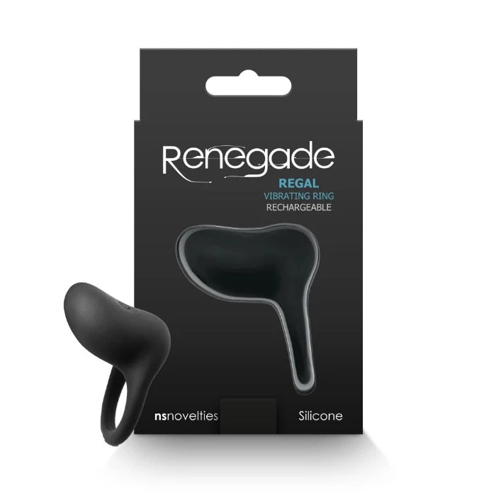 Renegade "Regal" Vibrating Ring -Black