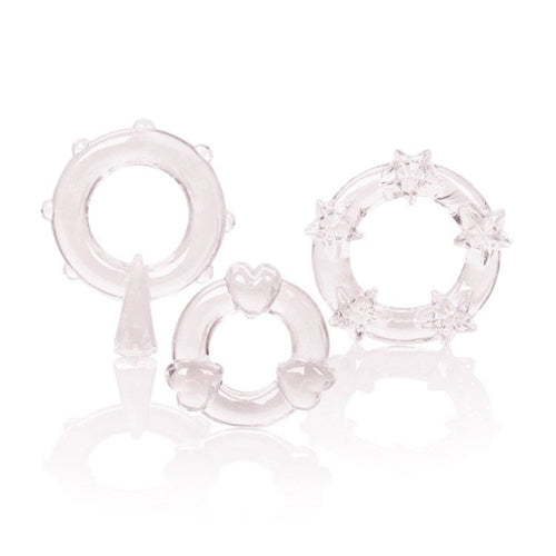 CalExotics "Magic" Cock Rings Set -Clear