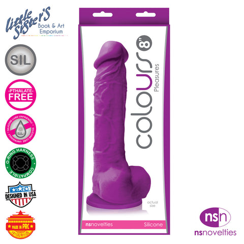 Ns Novelties Colours Pleasures 8" Dildo