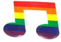 Rainbow ''Musical Note'' Sticker