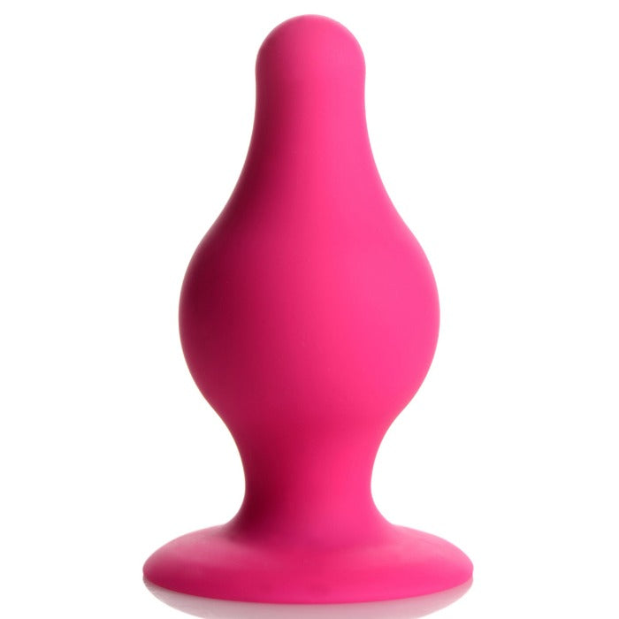 Squeeze-it Tapered "Small" Anal Plug -Pink