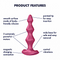 Satisfyer ''Lolli Plug'' Anal Plug -Berry