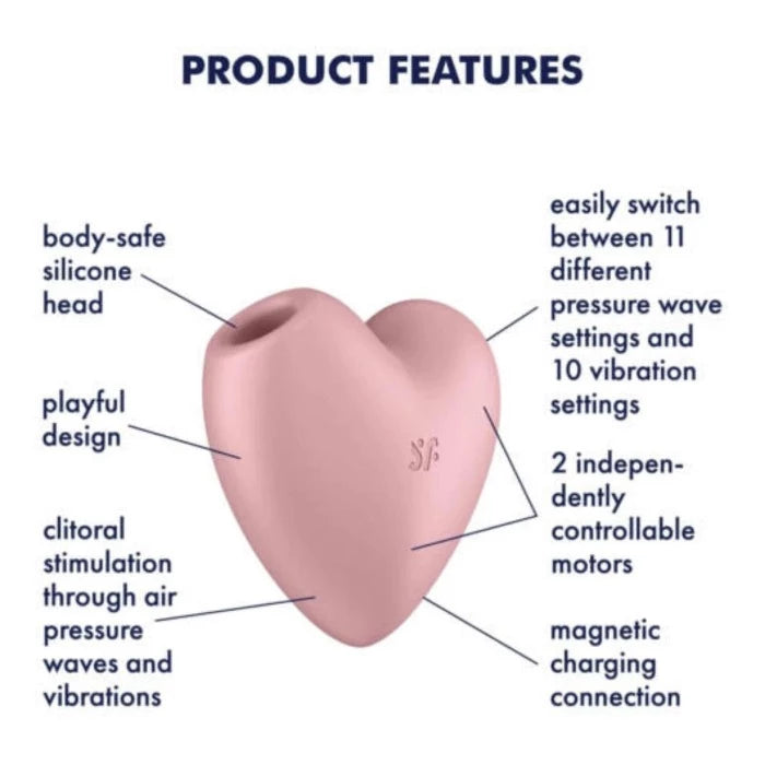 Satisfyer 'Cutie Heart' Clit Vibe -Pink