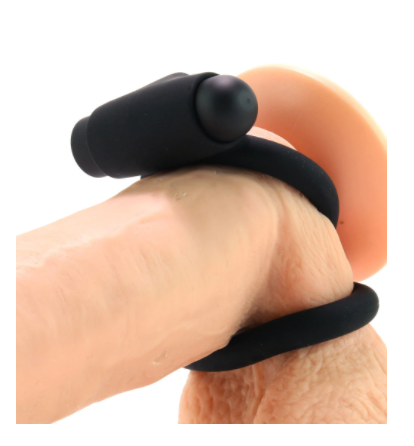 Control "Vibe" Cock & Ball Ring -Blk