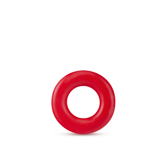 Stay Hard 'Donut Rings' Cock Ring -Red