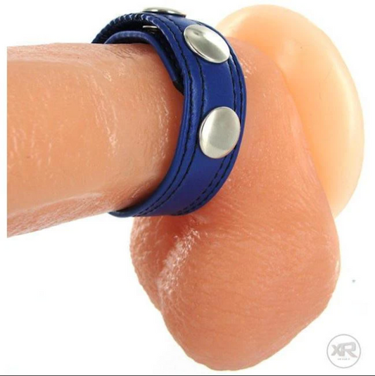 Black Leather "Speed Snap" C Ring -Bulk