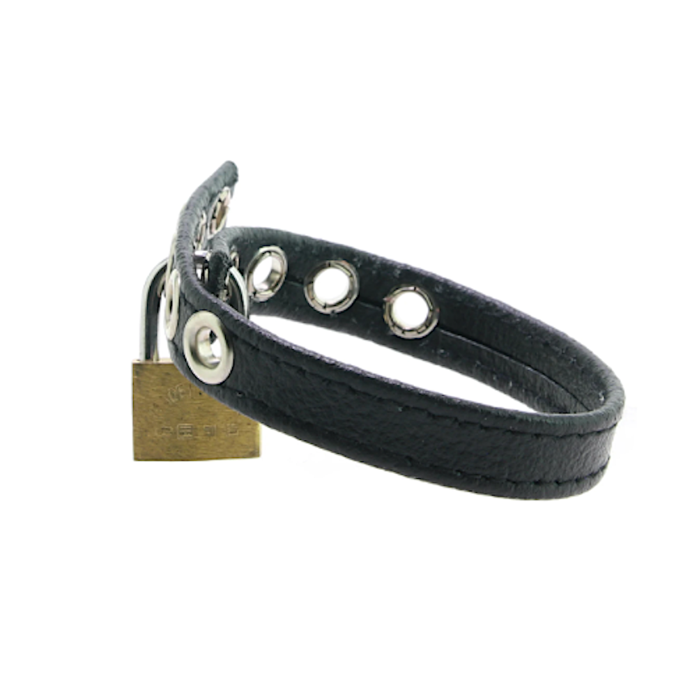 Rogue 'Lockable' Leather C/Ring -Blk