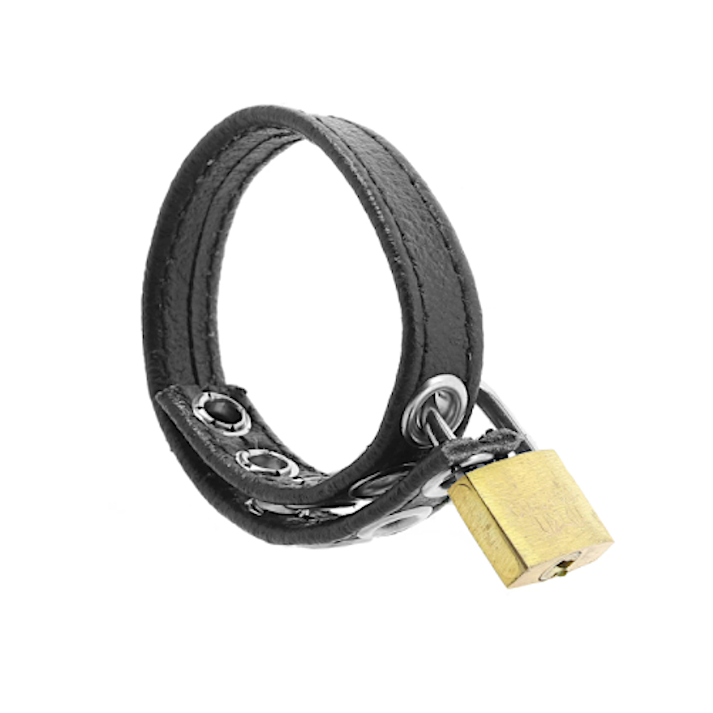 Rogue 'Lockable' Leather C/Ring -Blk