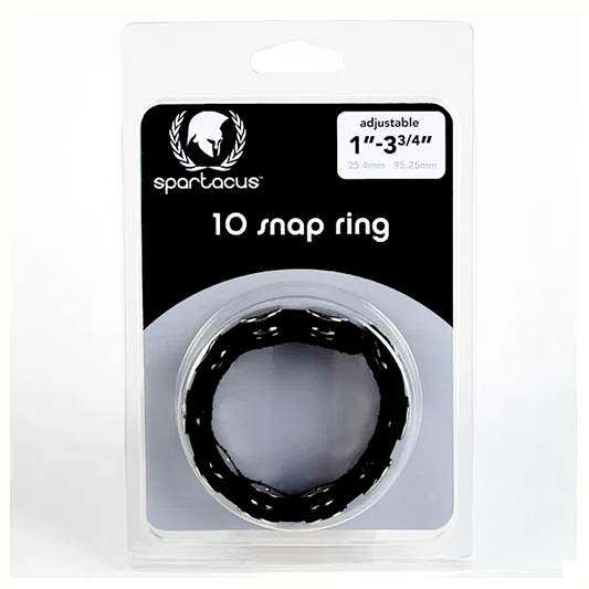 Black Leather "Speed Snap" C Ring -Bulk