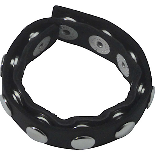 Black Leather "Speed Snap" C Ring -Bulk