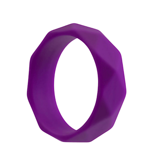 Wellness 'Geo' Cock Ring -Purple
