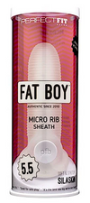 Fat Boy ''Micro Rib'' Sheath 5.5" -Clear