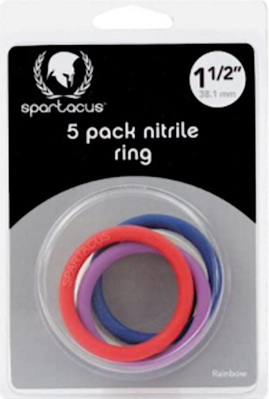 Spartacus 'Rainbow' C/rings 5-Pk 1.5inch