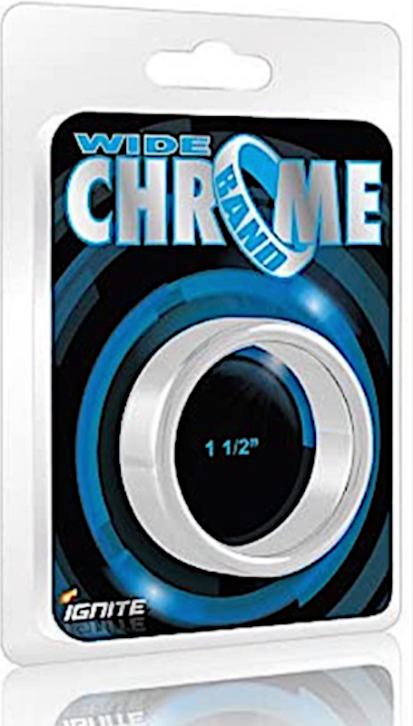 Ignite "Wide" Chrome Cock Ring 1.5"