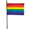 ''Rainbow'' Pride -Stick Flag 4 x 6 in