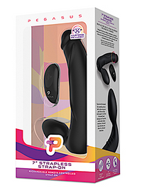 Pegasus 7" Strapless Strap On -Blk