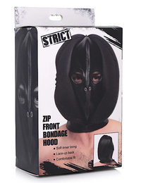 Strict "Zip Front" Leather Bondage Hood
