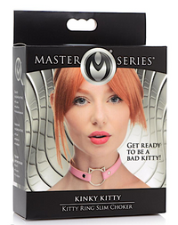 MS "Kinky Kitty" Slim Choker Collar -Pnk
