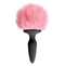 Bunny Tails ''Pink Tail'' Blk -Silicone Plug