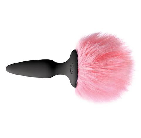 Bunny Tails ''Pink Tail'' Blk -Silicone Plug