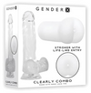 Gender X &quot;Clearly Combo&quot; Stroker/Dildo