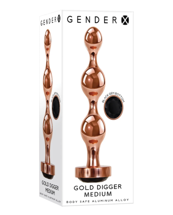 Gender X "Gold Digger" Anal Plug -Med