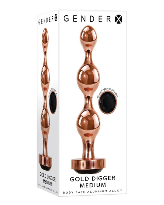 Gender X "Gold Digger" Anal Plug -Med