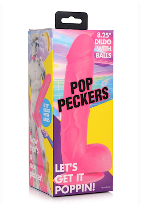 Pop Pecker 8.25" Dildo -Pink