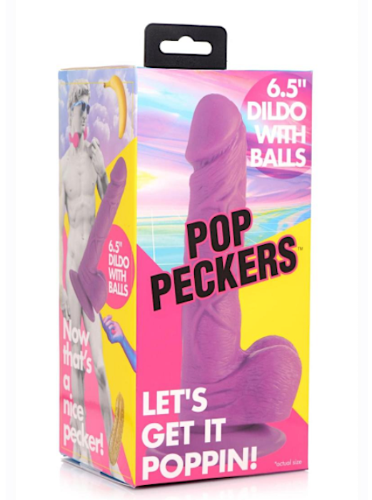Pop Pecker 6.5" Dildo -Purple