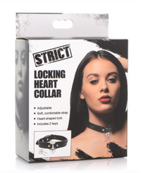 Strict "Locking Heart" Collar -Black