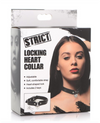 Strict &quot;Locking Heart&quot; Collar -Black