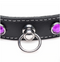 MS ''Royal Vixen'' Leather Choker -Purp