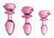 Booty Sparks ''Pink'' Rose Plug -Small