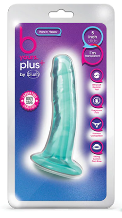 B Yours+ 5" Hard N' Happy Dildo -Teal