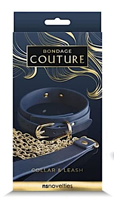 Bondage Couture "Collar & Leash" -Blue