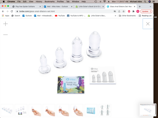 b-Vibe "Glass" Dilators 4-Piece Set