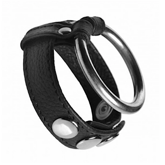 Black Leather "Speed Snap" C Ring -Bulk