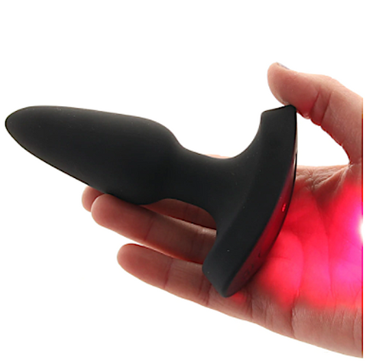 Booty Sparks "Heart Laser" Butt Plug Vibe -Medium